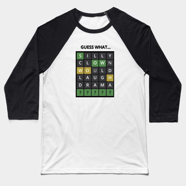 Guess The Word - Wordle Baseball T-Shirt by tatzkirosales-shirt-store